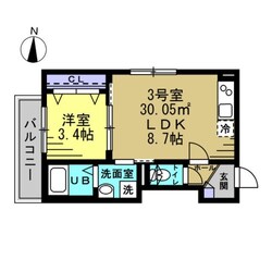 eclat蘇我の物件間取画像